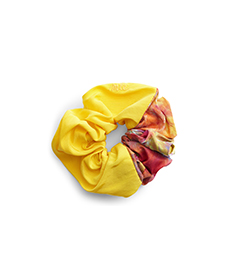 Paradise Colorblock Silk Scrunchie MLE.