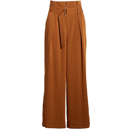 Pleated Wide Leg Crop Trousers J.O.A.