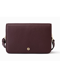 Dagne Dover Andra Crossbody Bag in Oxblood Leather