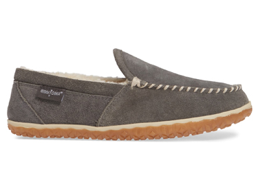 Tilden Moccasin Slipper, Alternate, color, GREY SUEDE Tilden Moccasin Slipper MINNETONKA.