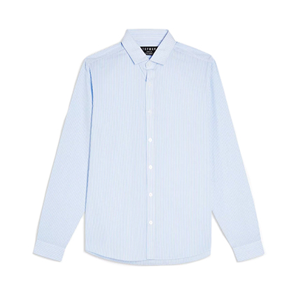 Topman Blue & White Strip Shirt.