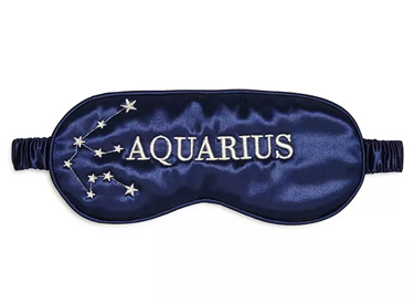 slip Zodiac Embroidered Silk Eye Mask.