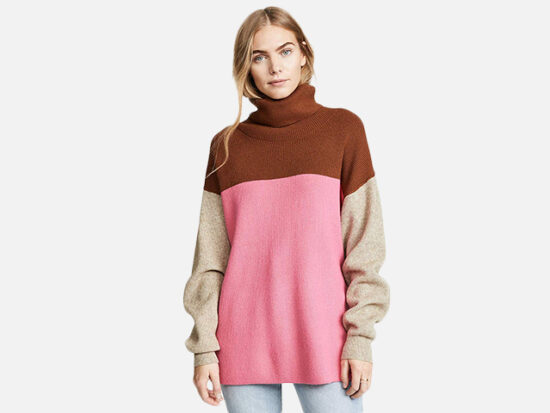 Free People Women's Softly Structured Colorblock Sweater.