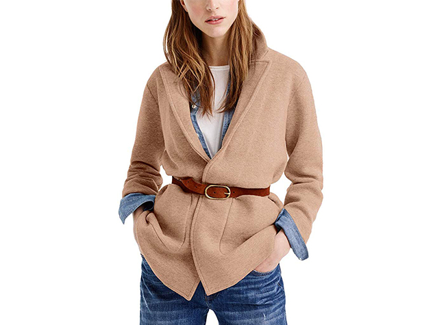 J.Crew Women's Sophie Open-Front Sweater Blazer.