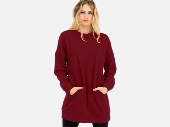 NANAVA Women's Casual Loose Fit Long Sleeves Over-Sized Sweatshirts.