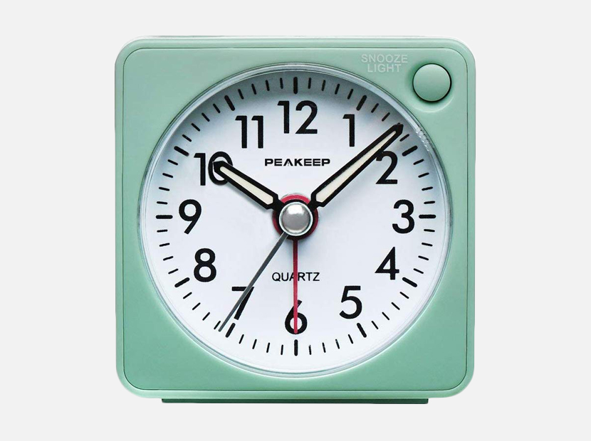 Peakeep Ultra Small, Battery Travel Alarm Clock.