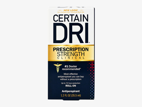 Certain Dri Prescription Strength Clinical Antiperspirant.