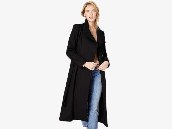 Kenneth Cole New York Women's Full Length Button Fencer Coat.