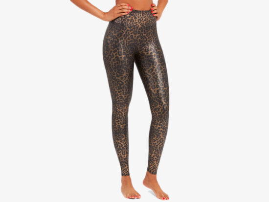 Leopard Print Faux Leather Leggings SPANX.