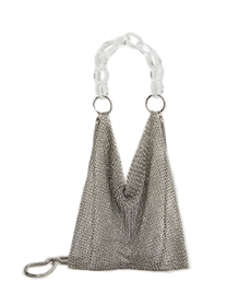 Mango Metallic Mesh bag..