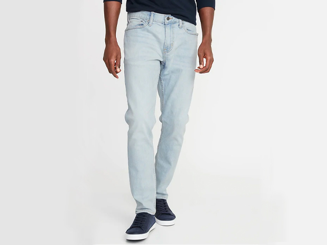 Relaxed Slim Built-In Flex Jeans For Men.