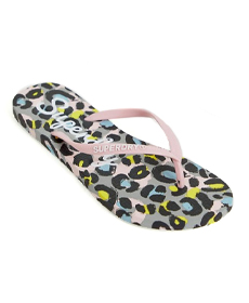 Superdry animal print flip flop.