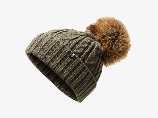 The North Face Women's Oh-Mega Fur Pom Beanie.