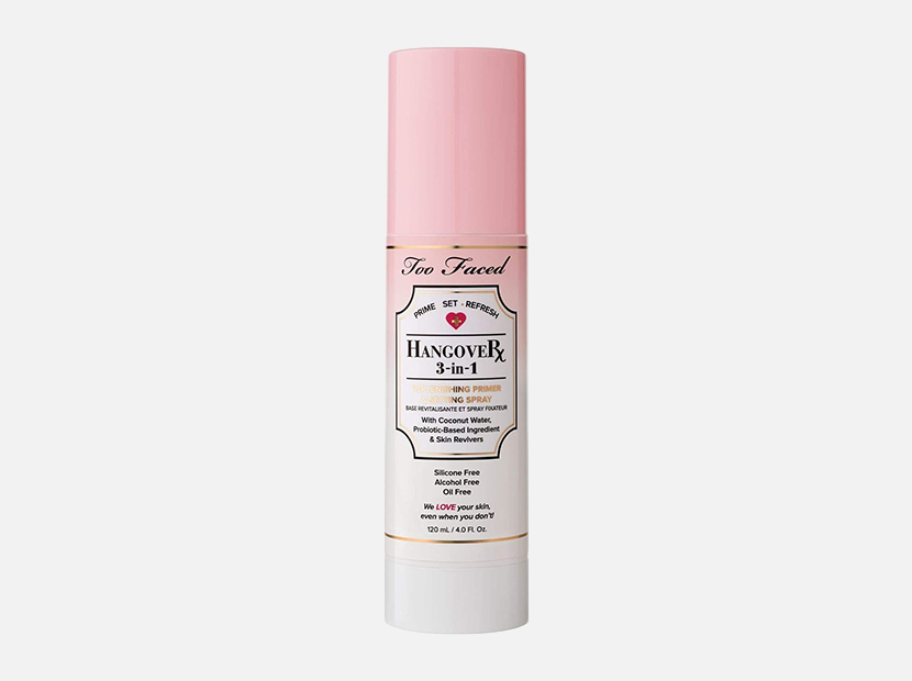 Too Faced Hangover Rx 3 in 1 Replenishing Primer & Setting Spray.