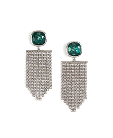 Topshop Winged Cupchain Drop Earrings.