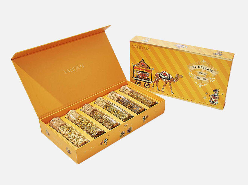 VAHDAM, Turmeric Herbal Tea, Assorted Gift Set.