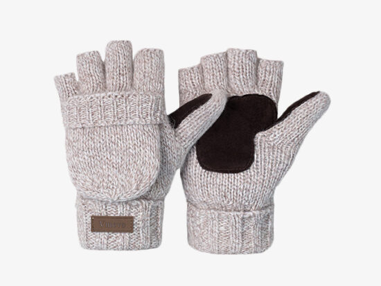 ViGrace Winter Knitted Fingerless Gloves.