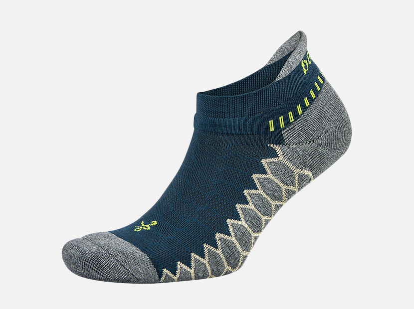 Balega Silver Antimicrobial No-Show Compression-Fit Running Socks.