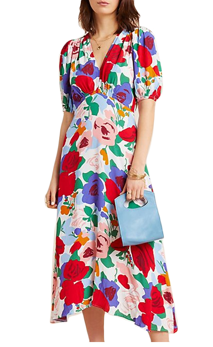 Faithfull Anita V-Neck Midi Dress.