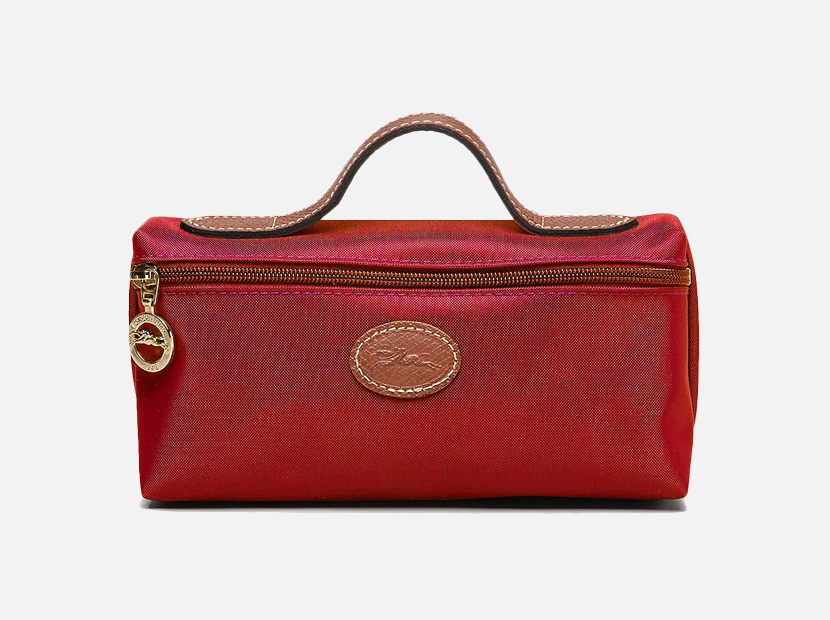 Longchamp Le Pliage Nylon Cosmetics Case.