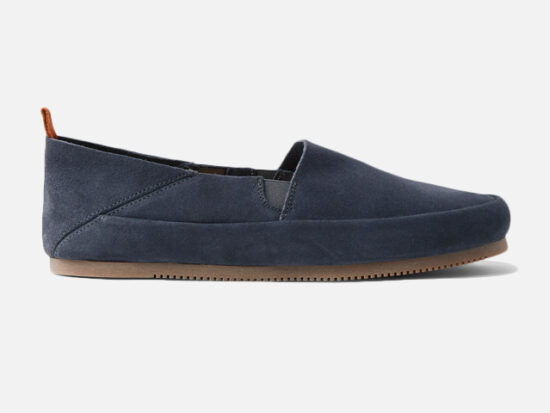 Mulo Collapsible-Heel Suede Loafers.