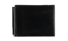 'Old Leather' Money Clip Wallet BOSCA.