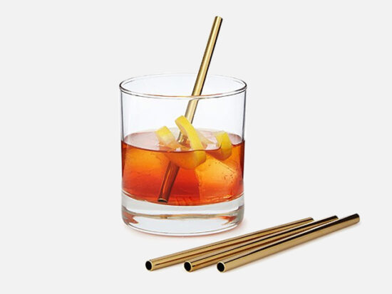 Stainless Steel Cocktail Straws.