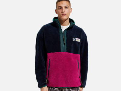 Canton Cotton Mills Boa Half-Zip Fleece Jacket.