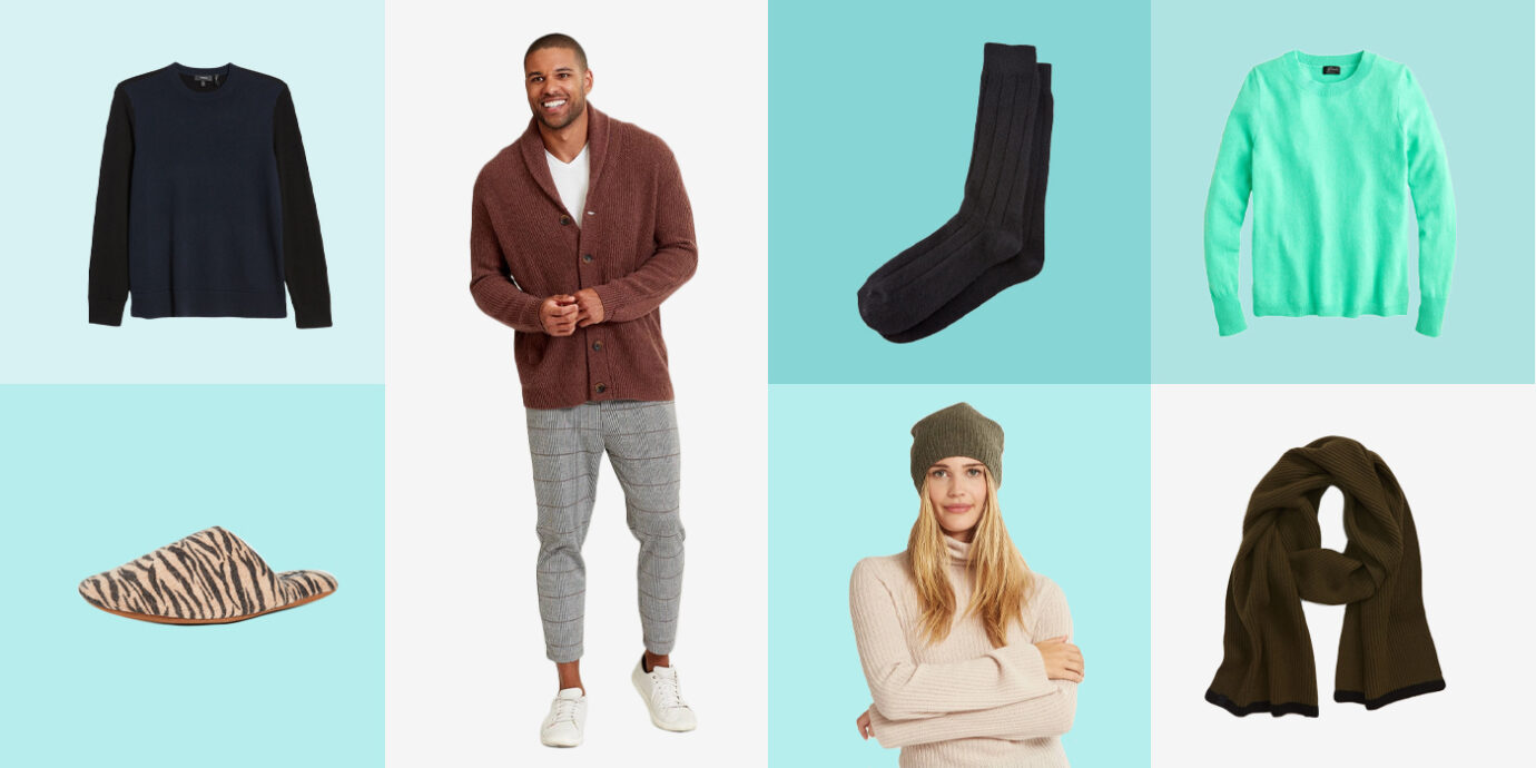 Cashmere Sweaters, Scarves, and Hats for the Coziest of Travel Days.
