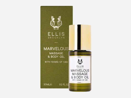 Ellis Brooklyn Marvelous Massage and Body Oil with CBD.