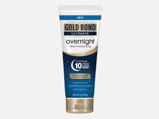 Gold Bond Ultimate Overnight Deep Moisturizing Lotion.