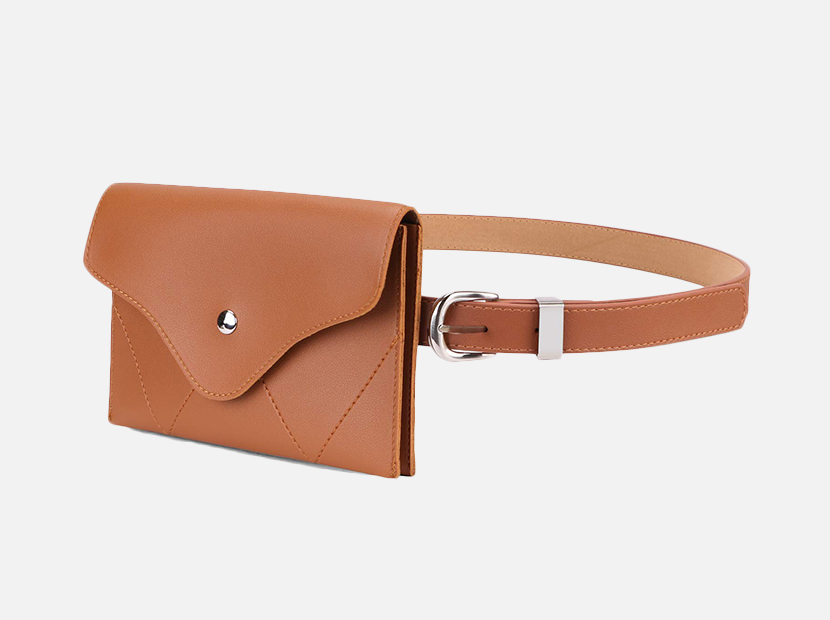 JASGOOD Womens Leather Belt Fanny Pack.