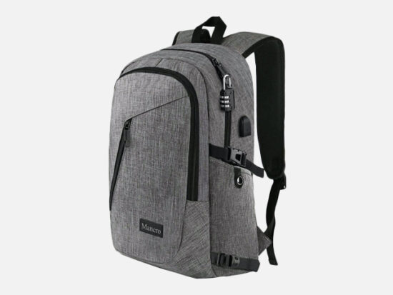 Mancro Computer Bag with USB Charging Port.