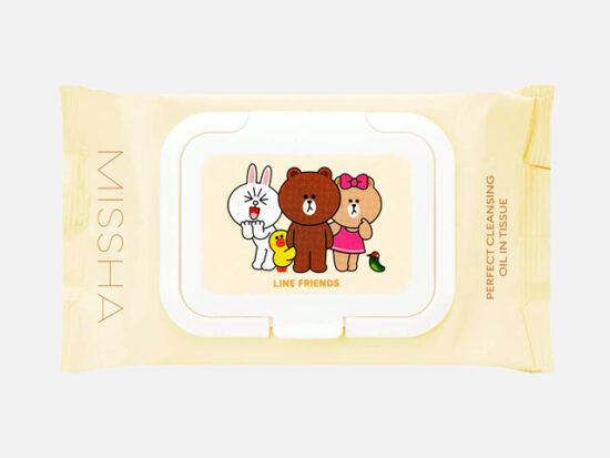 [Missha] Line Friends Super Aqua Cleansing Oil Tissue.