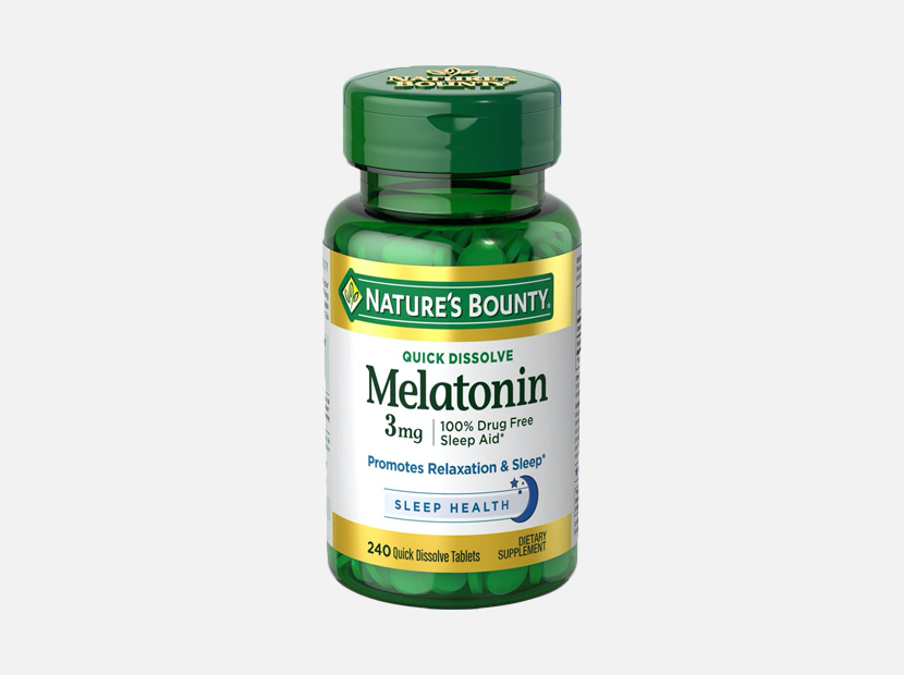Natures Bounty Melatonin 3 mg.