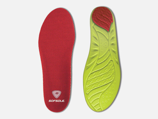 Sof Sole Insoles Women's High Arch Performance Full-Length Foam Shoe Insert.