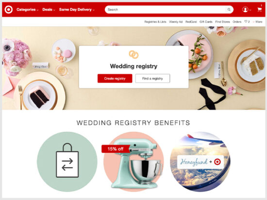 Target Wedding Registry.