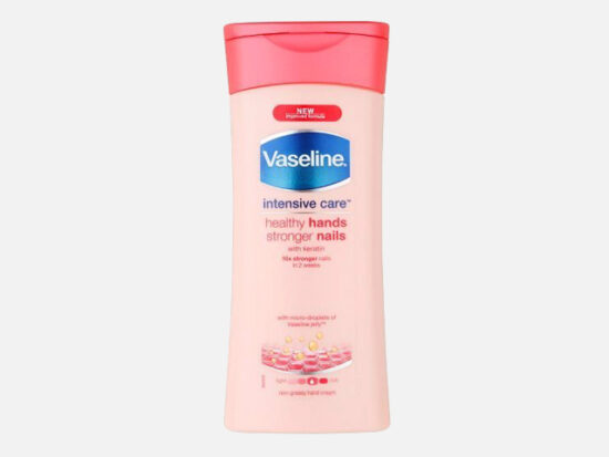 Vaseline Healthy Hand and Stronger Nails Hand Cream.