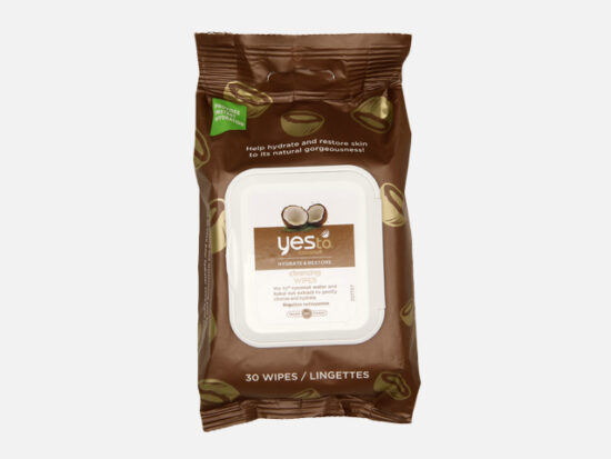 Yes to Coconut Cleansing Wipes.