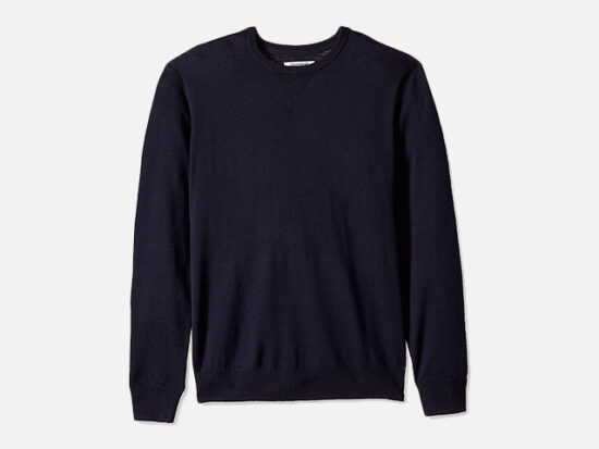Amazon Brand - Goodthreads Men's Lightweight Merino Wool Crewneck Sweater.