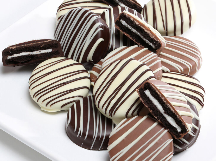 BELGIAN CHOCOLATE COVERED OREOS®, BOX OF 12.