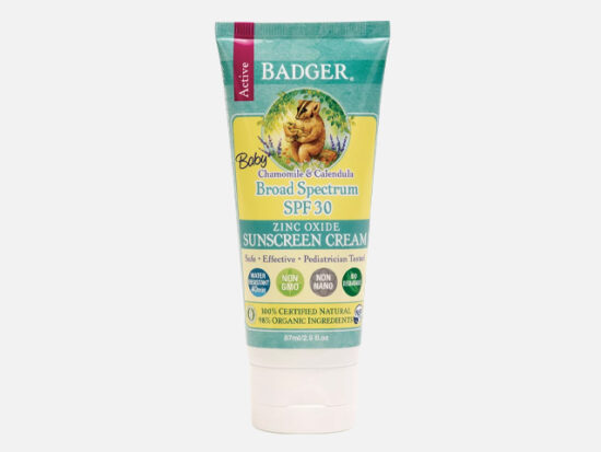 Badger Baby Sunscreen Cream, SPF 30.