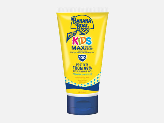 Banana Boat Kids Tear Free SPF 100 Lotion.