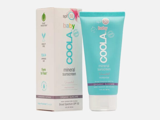 COOLA Baby Mineral Sunscreen Unscented Moisturizer SPF 50.