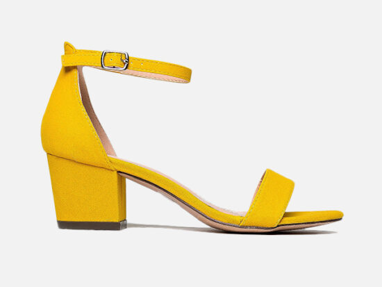 J. Adams Ankle Strap Kitten Heel - Adorable Low Block Heel - Daisy.