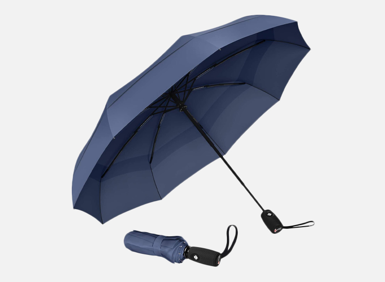 Repel Windproof Travel Umbrella with Teflon Coating.