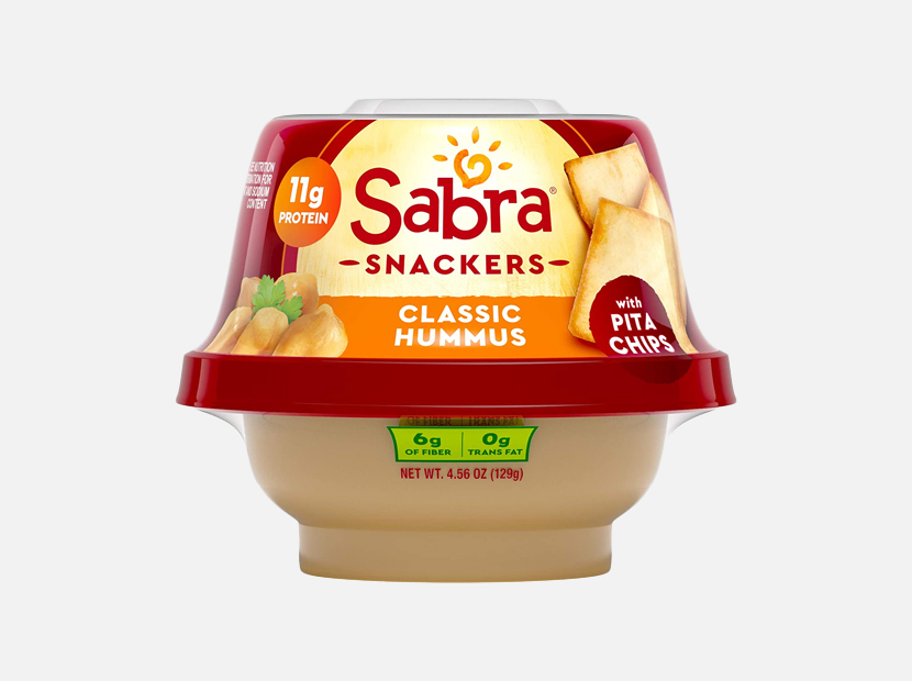 Sabra Snackers, Classic Hummus with Pita Chips, Plant-Based.