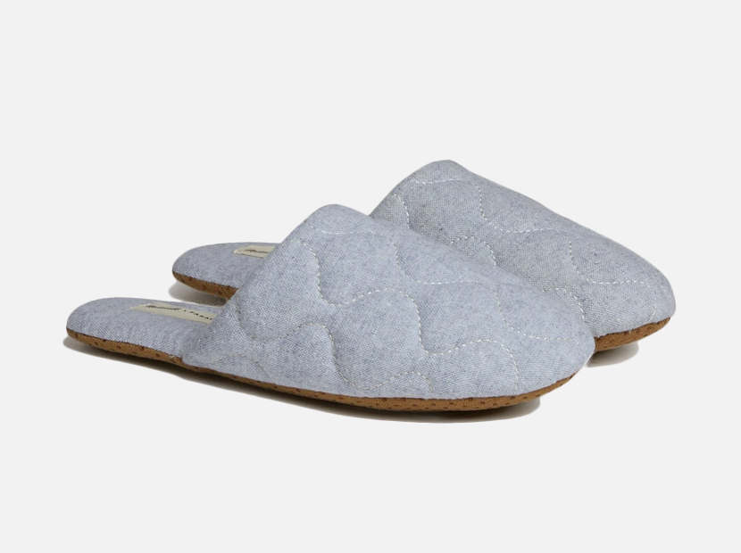 Chambray Quilted Slippers Madewell x Parachute.